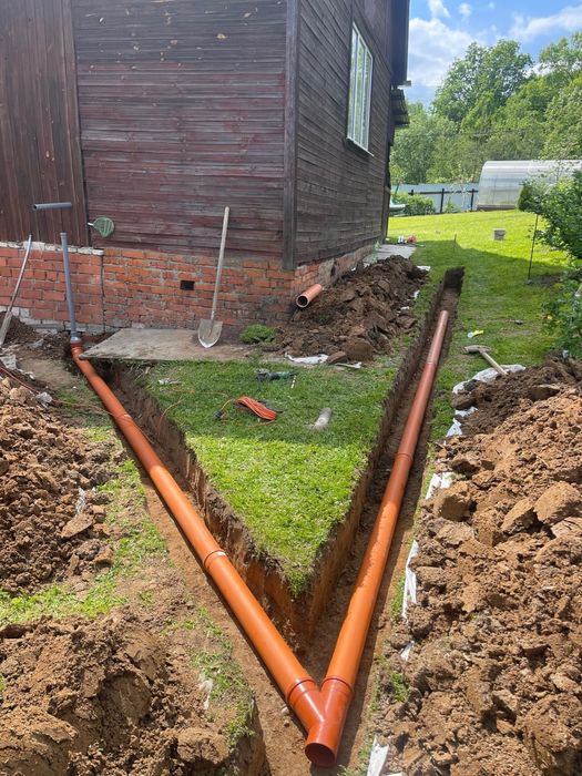 Траншеи копаем  септик под ключ