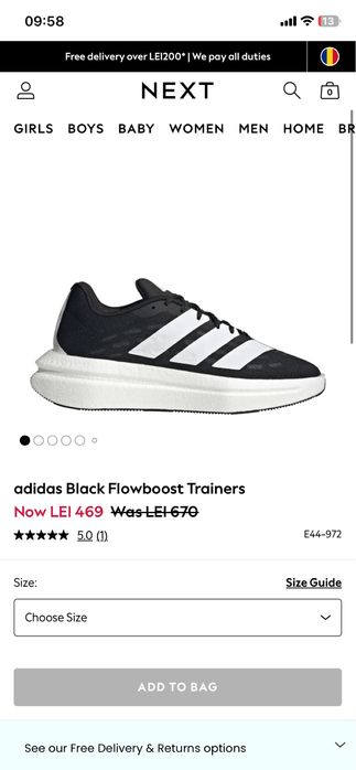 Adidas Flowboost marimile 40, 44, 46