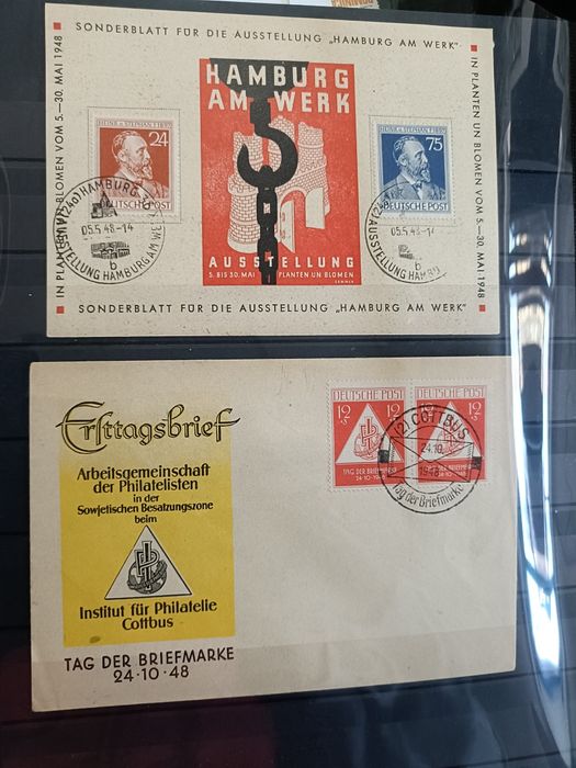 Clasor de 32 pegini, 16 file cu timbre