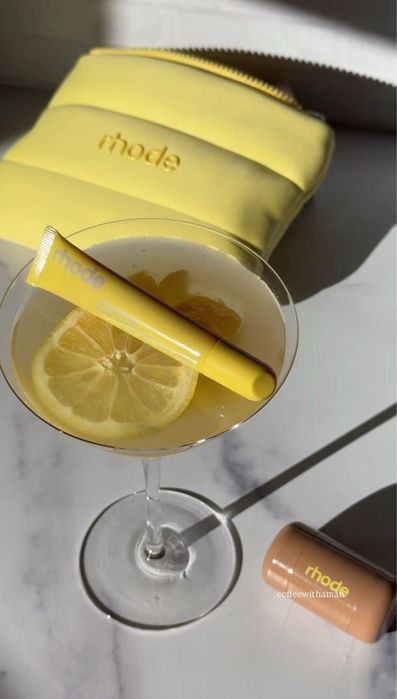 Rhode румяна, блеск для губ и косметичка