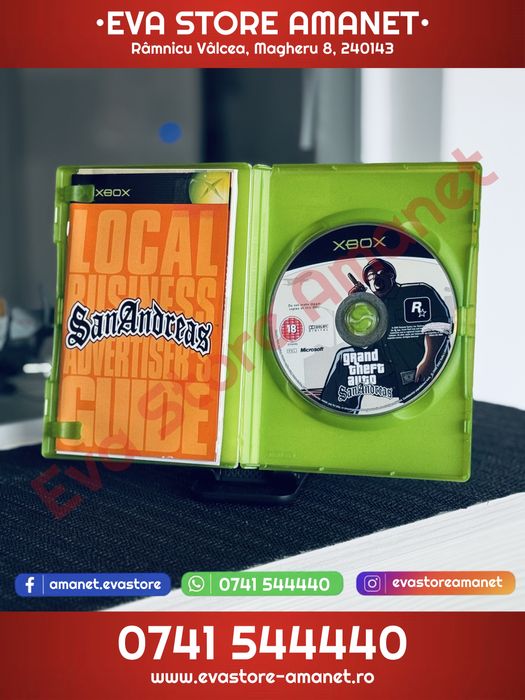 Joc Microsoft xBox GTA San Andreas Classics Edition Complete in Box