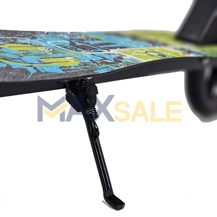 Детска тротинетка сгъваема черна многоцветна скутер scooter алуминиева