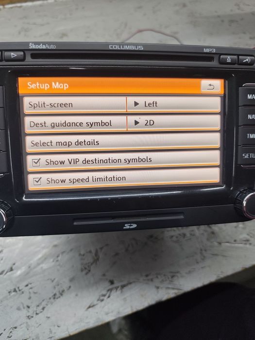 CD Dvd navigatie auto Rns 510 columbus hdd 20gb Passat Skoda