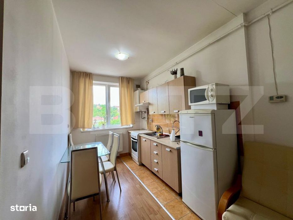 Apartament 2 camere mobilat utilat, parcare CF, lift, intermediar, zon