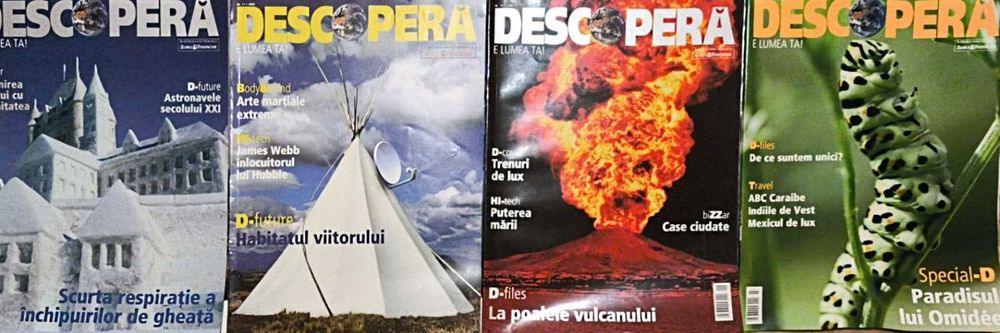 Reviste „Știință pentru toți”, „Descoperă” și „Geo”