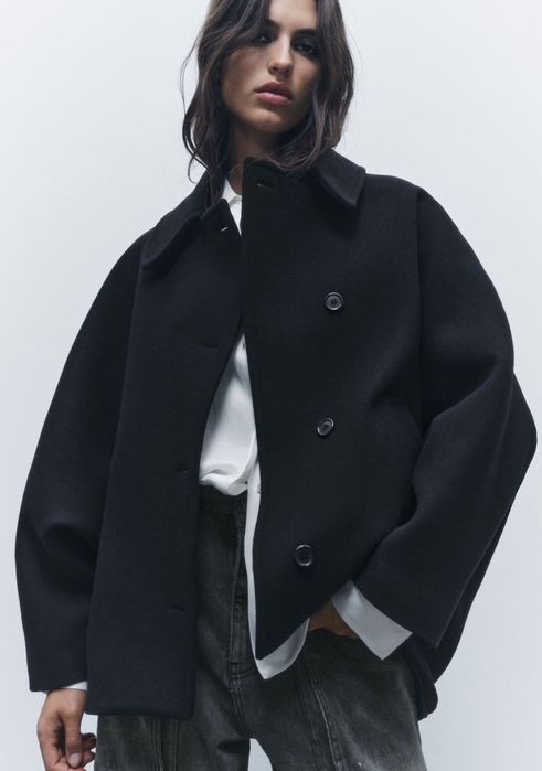 Palton oversize Zara Manteco limited edition