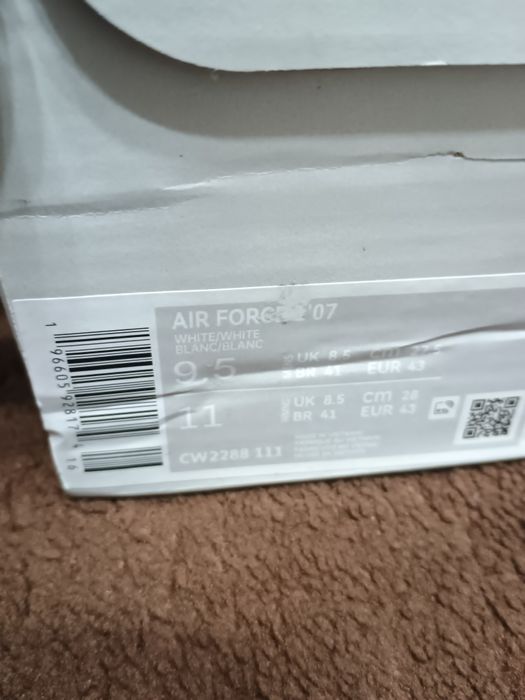 Nike Air Force 1 '07 Low "Triple White" – Mărimea 43 – Noi la Cutie