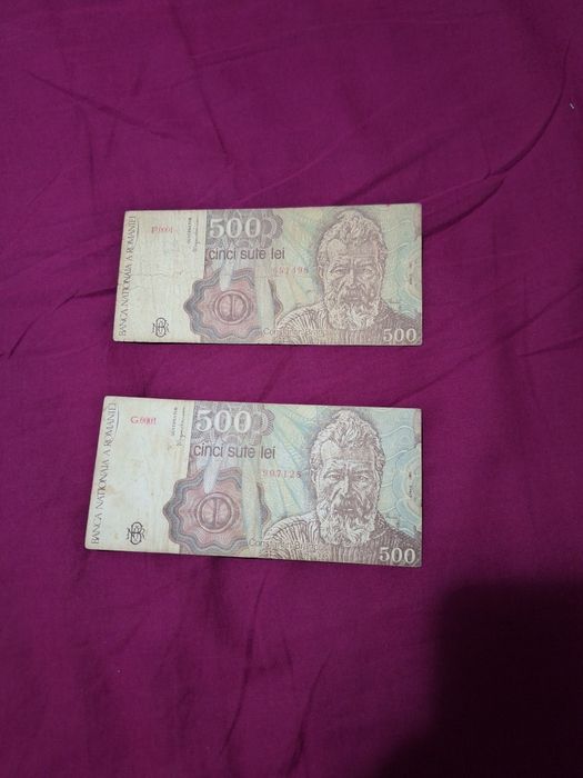 Bancnote vechi de colecție, serii F.0001 și G.0001