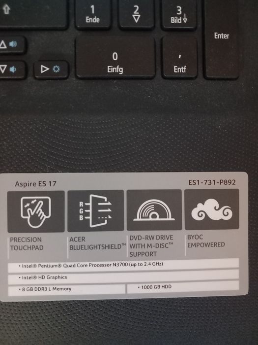Laptop Extensa ES17
