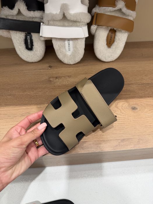 Papuci hermes dama piele naturala