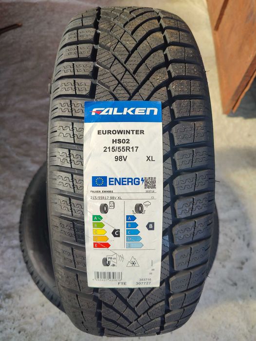 2 Нови зимни гуми 215/55R17 Falken EuroWinter HS02 XL 98V M+S 3PMFS ExtraLoad