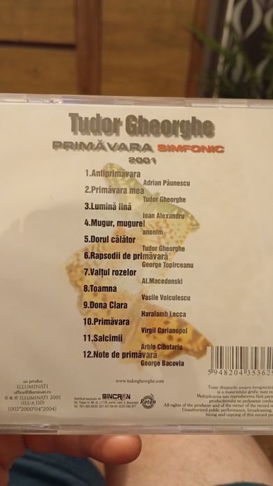 Tudor Gheorghe primăvara simfonic CD original impecabil