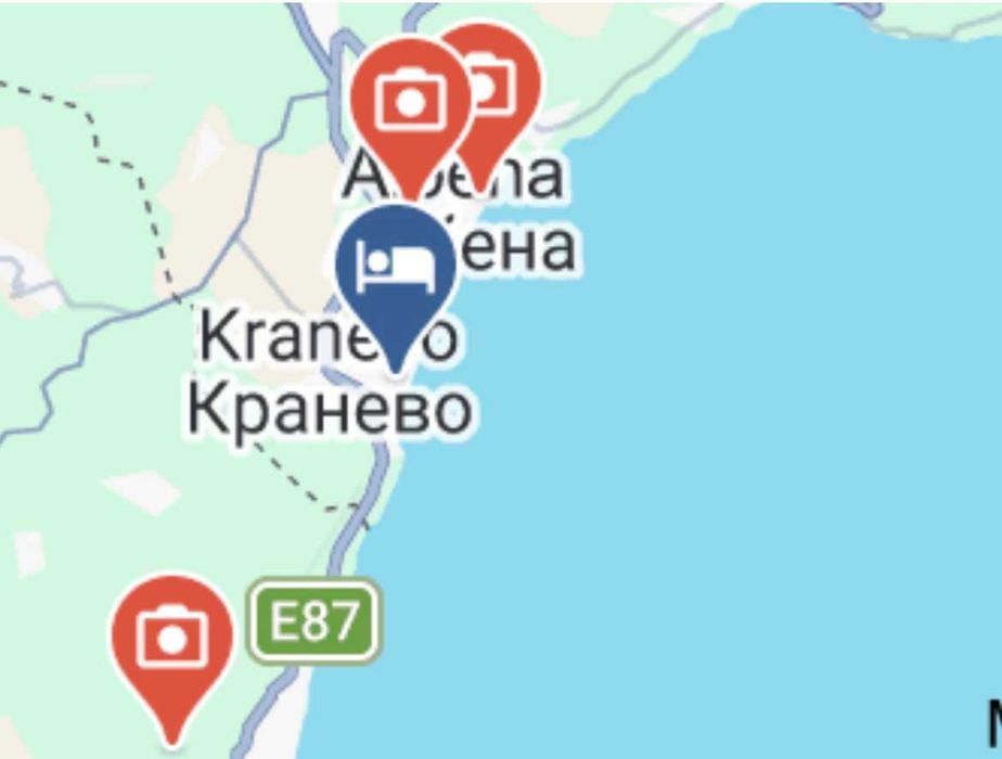 продава първа линия хотел Кранево