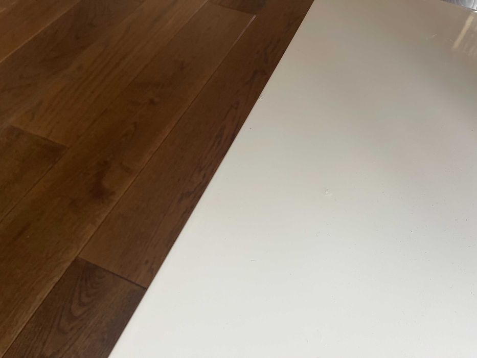 Холна бяла маса - MДФ / стъкло