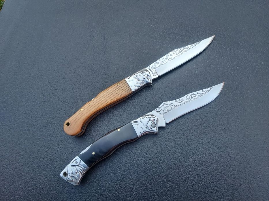 Сгъваем нож с гравирано острие и дръжка,M104