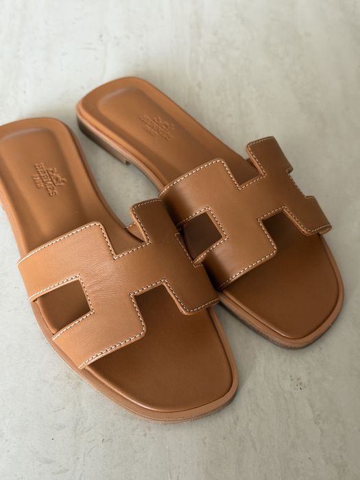 Шлепанцы Hermes оригинал кожа