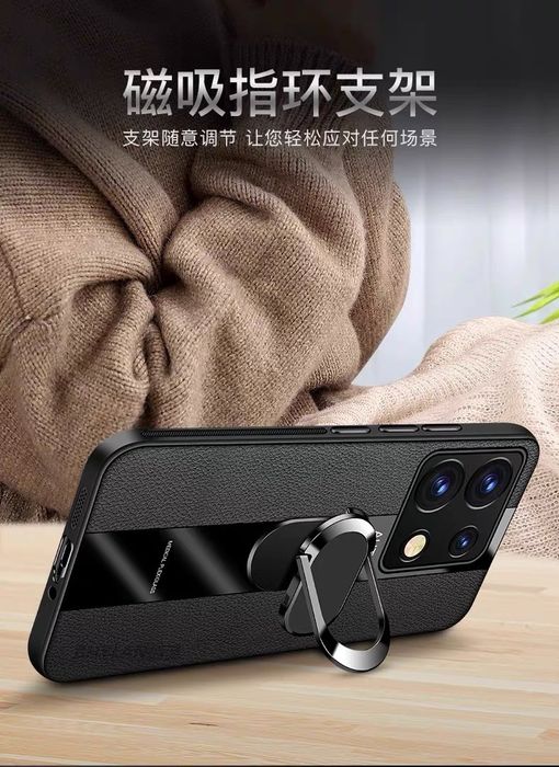 Xiaomi 14T Pro / 14T / 12T Pro / 12T / PORSCHE кожен кейс с пръстен