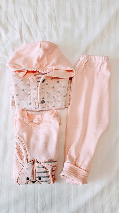 Лот зимни бебешки дрешки HM, Zara, Mark&Spencer, 2-6 месеца