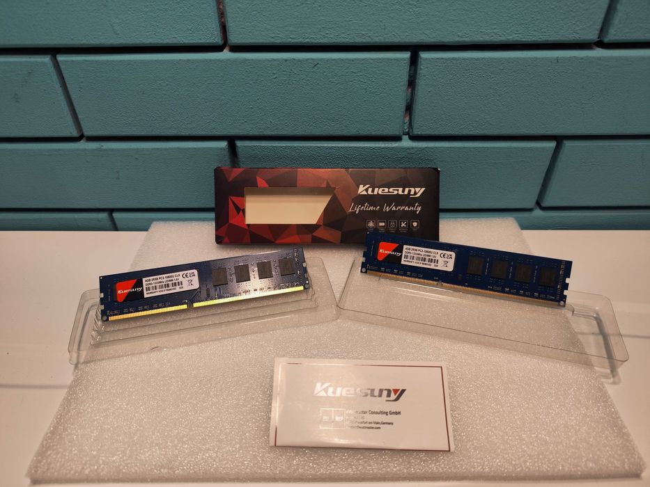 Kuesuny 8GB DDR3 1333MHz RAM комплект 2×4GB PC3-10600