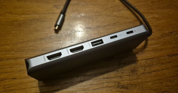 USB-C Hub 14 in 1 Model HDC39 cu HDMI 4K, USB 3.0,VGA ,LAN  jack 3.5 mm