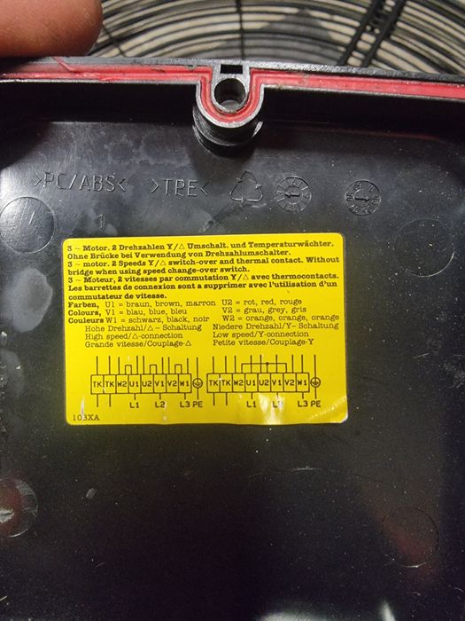 Ventilator chiller ziehl abegg.