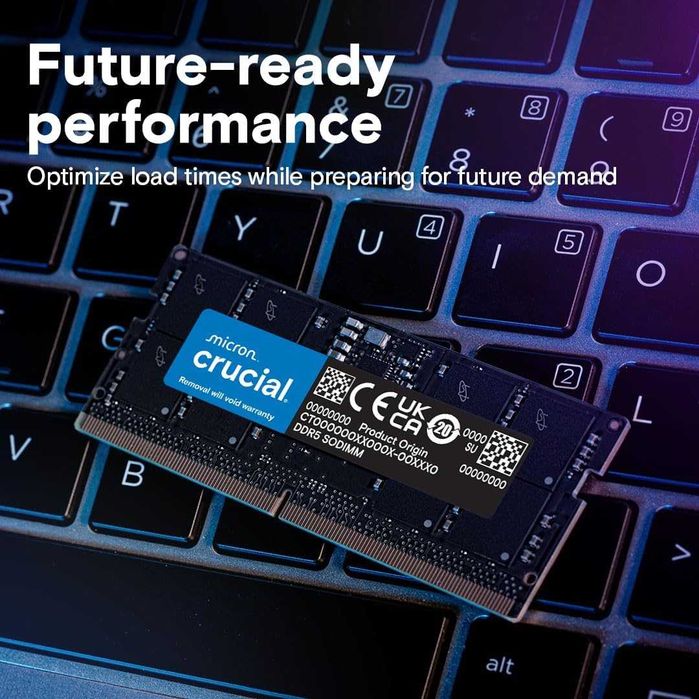 RAM памет за лаптоп Crucial 32GB DDR5-5600Mhz SODIMM Memory