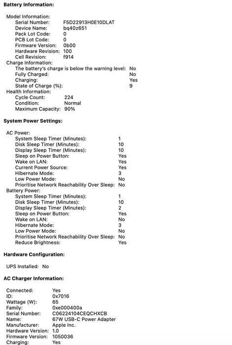 Macbook air M2 8/1TB