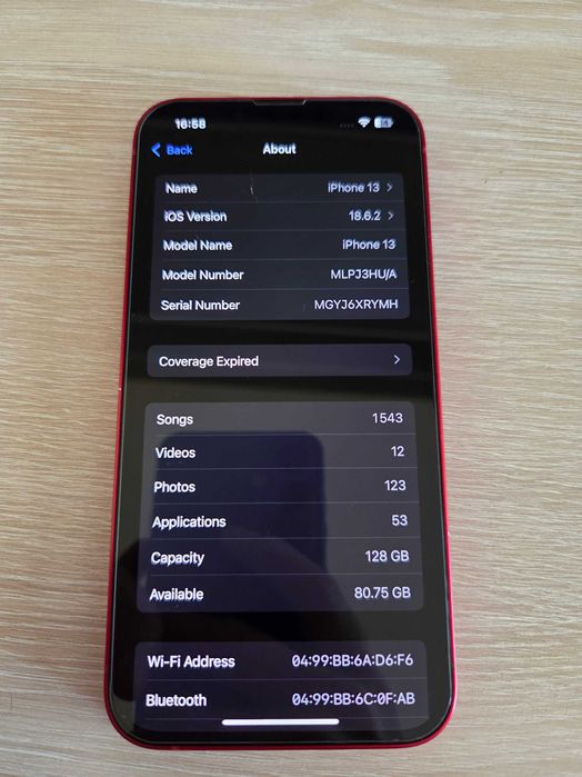 iPhone 13 128 GB Product Red