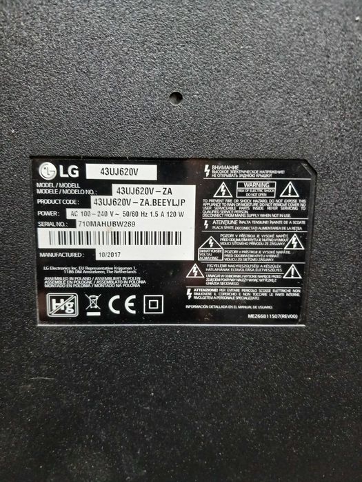 tv led smart lg 109cm