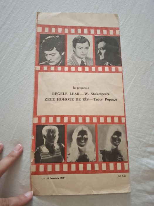 Program teatru Giulesti 1987