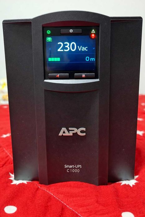 ups apc smart ups c1000 1000va fuctional pt pc centrala server ups apc