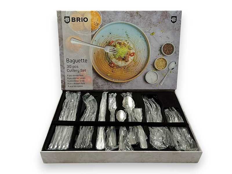 НОВИ! Комплект прибори за хранене BRIO „Baguette“ – 30 части
