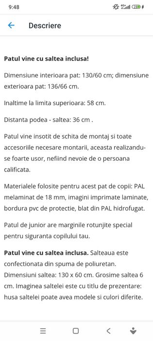 Pătuț  Minie Mouse NEGOCIABIL