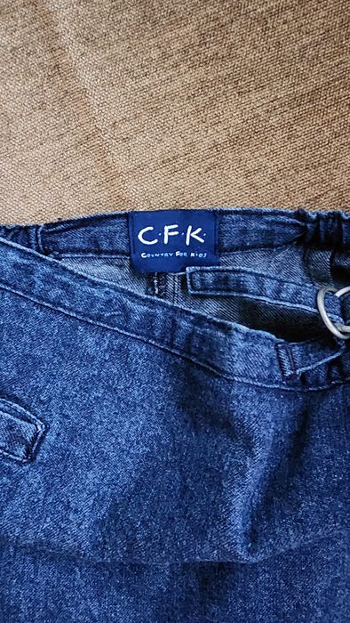 Джинсовая юбка-шорты 128