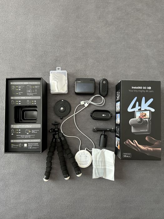 Insta360 GO 3S 128GB – 4K – Kit complet – Ca Noua