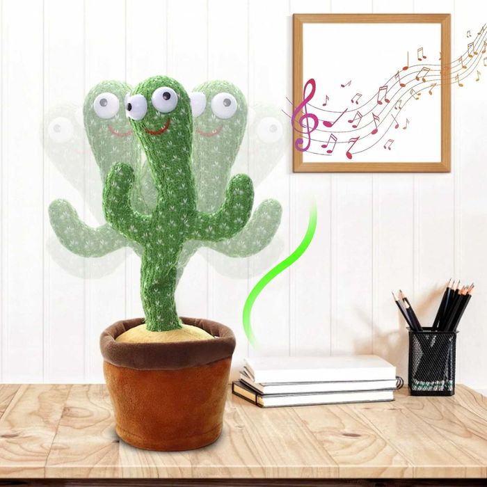 Jucarie de plus Cactus dansator - Squid Game Danseaza Canta Imita
