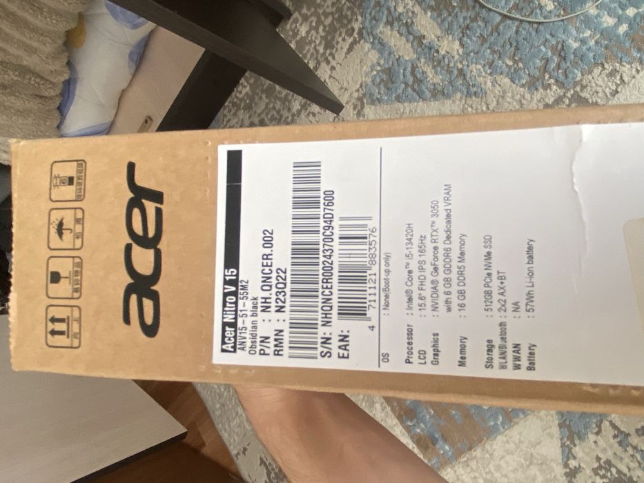 продам ноутбук acer nitro v 15