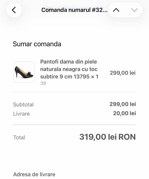 Pantofi din piele naturala