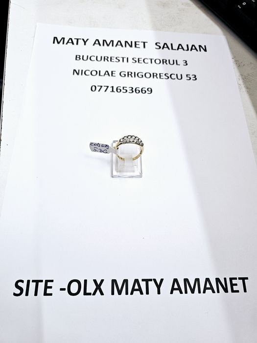 Vand inel dama din aur 14 k 5.3 g cod 679