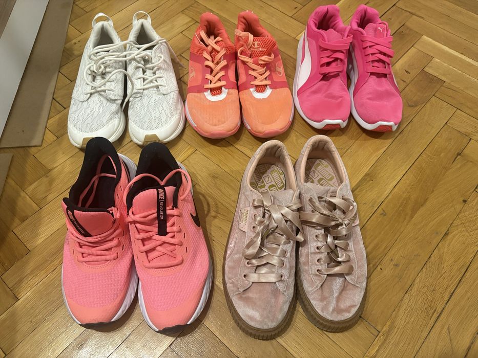 Nike, Puma,Roxy,Champion