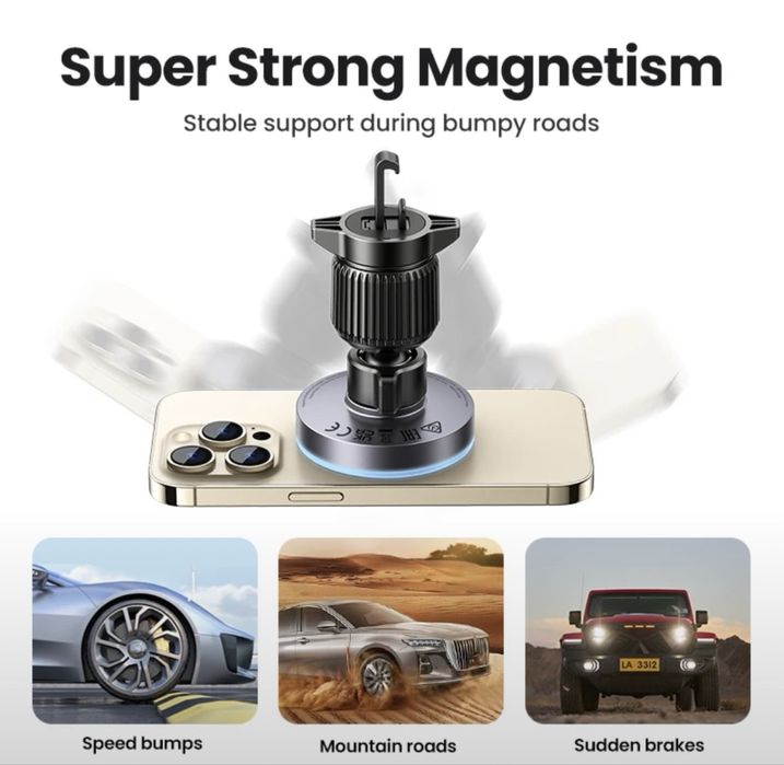 UGREEN MagSafe 15W — магнитный держатель + беспроводная зарядк