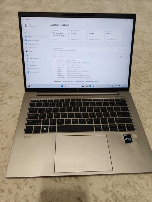 HP ZBook Firefly 14 G9 i7-1265U, 16GB RAM DDR5, 512 SSD NVME