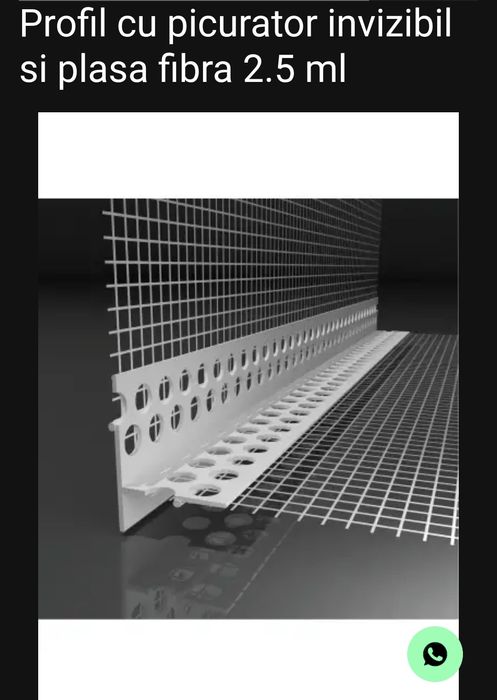 Profil cu picurator invizibil si plasa fibra 2.5 ml 20 bucati