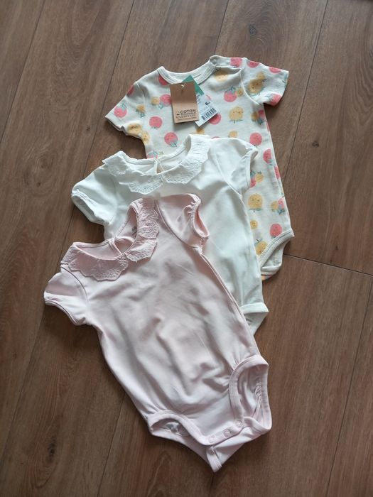 Body-uri noi cu volanase H&M fetiță marimea 68