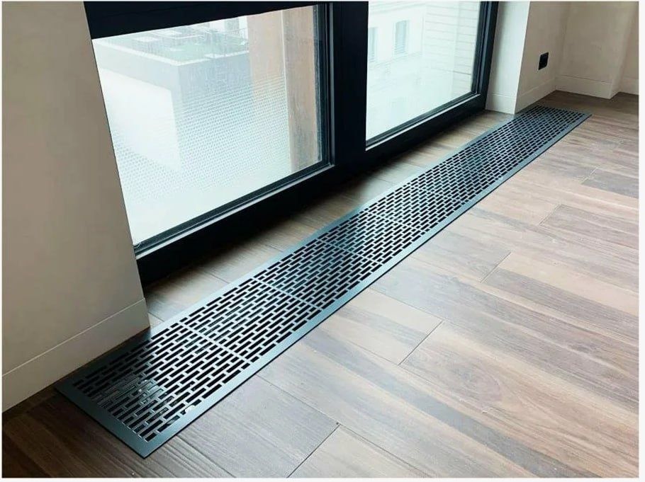 Trap, ventilyatsiya panjarasi, isitish tizimi, to'siq