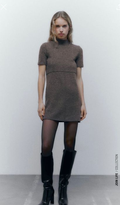 Мягкое платье Zara 34