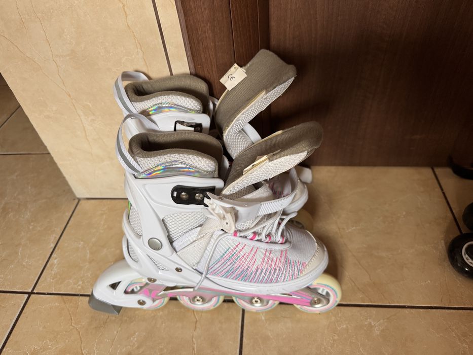 Patine cu rotile silicon, marime ajustabila 37-40