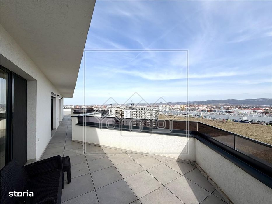 Penthouse nou - 87 mp utili, terasa 100 mp - mobilat si utilat modern