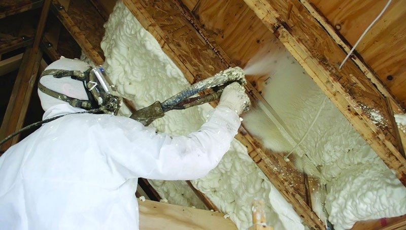 Мансарда, том, девор, подвол ва фасадга пена сепиш оркали иситиш