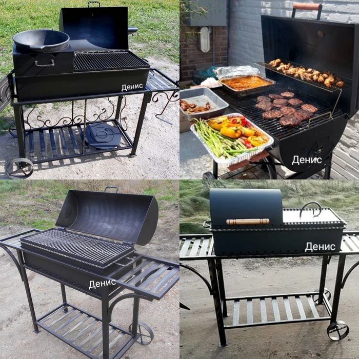 Мангал барбекю bbq шашлычницу смокер гриль очаг казан под камин